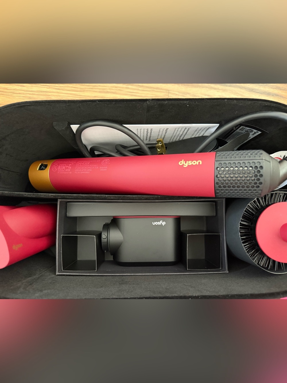 Dyson Black and Red Networking Accessory Organizer Case